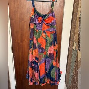 Anthropologie Hutch Strapless Midi Dress